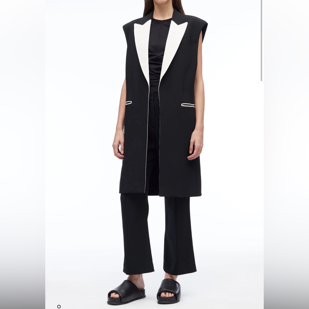 3.1 Phillip Lim Matte Crepe Long Vest